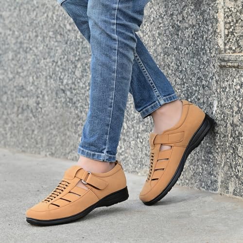 Image of Vellinto LUXON Ethnic Roman sandal II Stylish Synthetic Leather Sandals