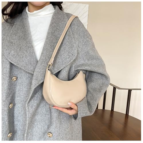 Image of Patent Leather Evening Purse Shiny Clutch MINI Hobos Armpit Shoulder Bag
