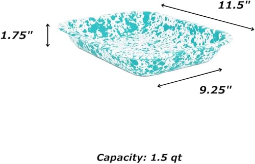 Miniatura 9 de Enamelware - Tostador abierto pequeño, 11.5 x 9.25 pulgadas, blanco vintagerojo (individual)