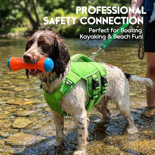 ASENKU Schwimmweste Hund Mittel M,Verstellbar & Ripstop Hundeschwimmweste,Rettungsweste für Hunde mit Griff und Reflektierend, Hunde Schwimmweste für Chihuahua,Dackel,Französische Bulldogge, Labrador