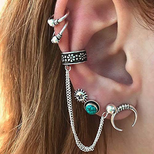 Brinco de Prata Lua Básico