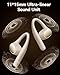 PocBuds AI Open Ear Earbuds, 60Hrs Playtime Bluetooth Headphones, 0.2 Oz Ultralight Open Ear Headphones, With Earhooks HD Mic IPX7 Waterproof, AI Translation Earbuds Real Time for Travel Running Beige