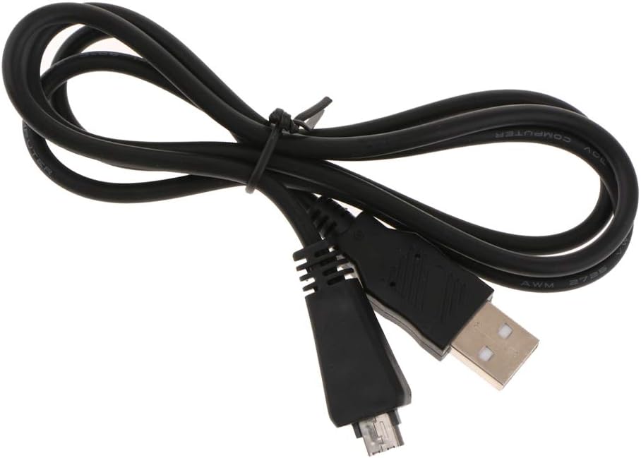 Replacement VMC-MD3 USB Data Sync Transfer Cable USB 2.0 Charging Cord Lead Compatible with Sony Cyber-Shot/Cybershot Digital Camera DSC-W350D W360 W380 W390 W570 TX100 TX66 and More (3.3ft/Black)