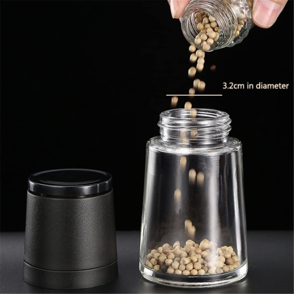 Pepper Grinder 2 in 1 Stainless Steel Manual Salt and Pepper Mill Grinder Spice Shakers Kitchen Tools Accessories for Cooking