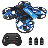 Mini Drone for Kids Beginners, Fcoreey Remote Control Drone, RC Nano Quadcopter with 3 Batteries, 3 Speeds, Auto Hovering, 3D Flip, Auto Rotating, Headless Mode, Indoor Flying Toy Gift for Boys Girls