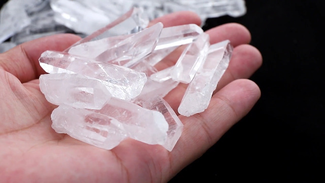 Natural Clear Quartz Crystal Points - 50-60mm Size, Raw Healing Stones, Genuine Rock Specimens