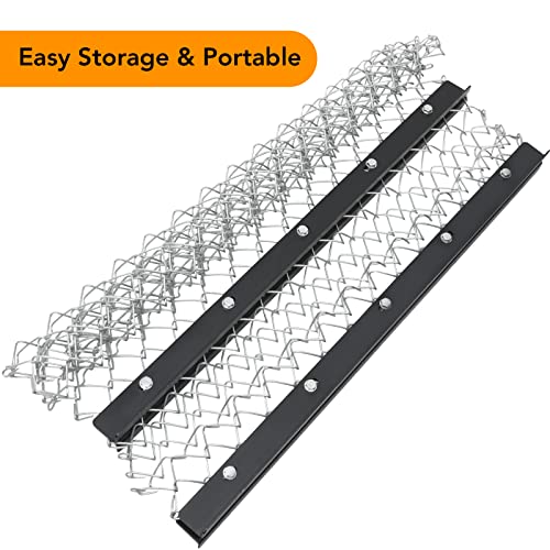 Heavy Duty Steel Driveway Drag, 74inch Drag Harrow with 2 Adjustable Driveway Drag Grader for ATVs, UTVs, Garden Lawn Tractors - Thumbnail 3