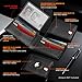 Wallet for Men Slim RFID Blocking Bifold Carbon Fiber,Minimalist Small Compact Front Pocket Credit Card Holder,Thin Mens Leather Wallets Smart Security With 2 ID Windows 1 Cash,Birthday Gifts for Men