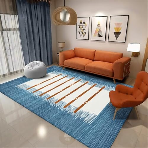 Tapis chambre ado garçon bleu lavable qui protège le sol - 2