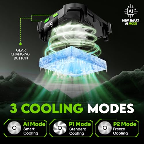 Image of SpinBot IceDot Core X1 Wireless Mobile Cooler | Portable Cooling with Detachable Battery | Smart AI, P1, P2 Mode for Temperature Control | 10W Freeze Cooling | Android & iOS Devices