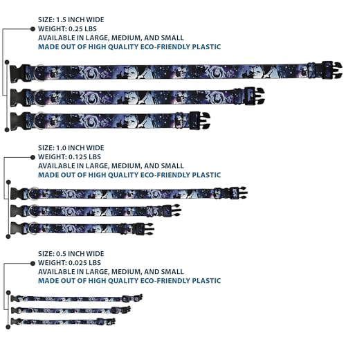 Collar Buckle Down Buzz Lightyear para perro correa ajustable de plástico galaxia azul 4