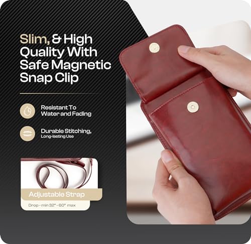 Image of Claasico Crossbody Phone Purse for Women - RFID Phone Case Wallet w /Magnetic Closure & Separate Zipper Pocket Crossbody Bag