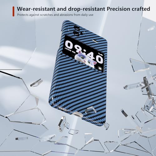 Étui à rabat Vivo X Flip bleu avec coque arrière rigide
