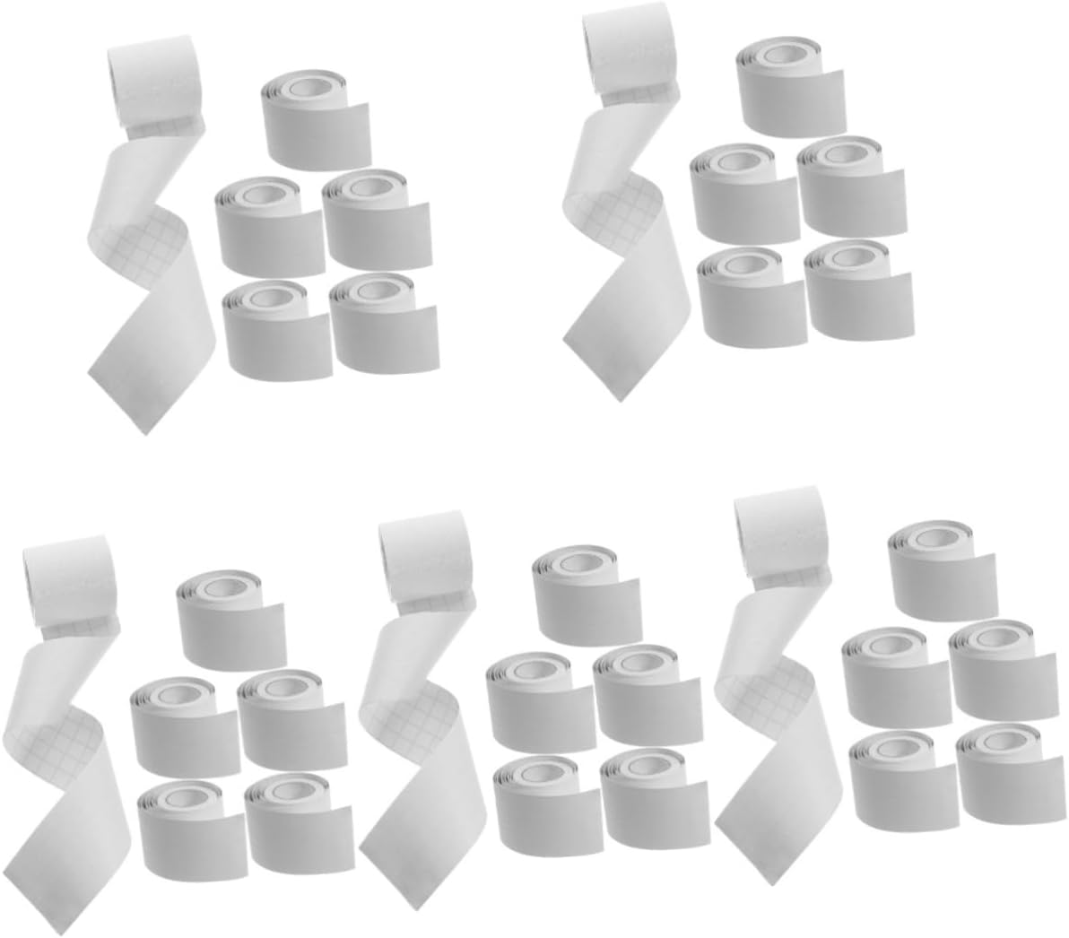 DOITOOL 30rolls Peel and Stick Floor Stickers Flexible Skirting Board Trims for Wall Decorative Trim