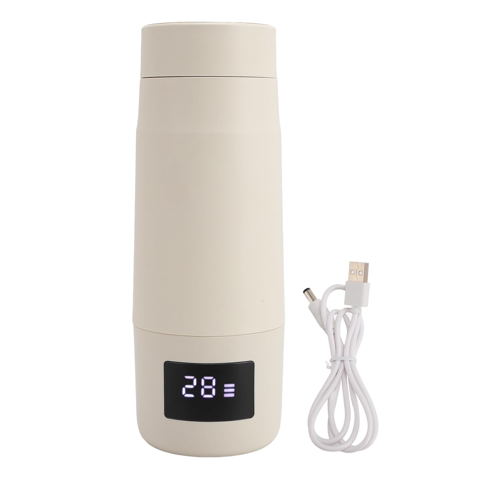 Przenośny Podgrzewacz do Butelek, Przenośny Podgrzewacz do Mleka 300 Ml dla Dziecka, Akumulator USB 2600 MAh, Podróżny Podgrzewacz do Butelek w Podróży