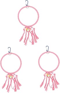 POPETPOP 3 Pçs Balanço De Pássaro Poleiro Periquito Decoração De Pássaro Poleiro De Papagaio Suporte De Poleiro De Pássaro Brinquedos De Decoração De Gaiola De Pássaro Suportes