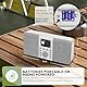 MangoKit MD5 Stereo DAB Radio mit Bluetooth,DAB Plus Radios,Digitalradio,UKW Radio,Tragbares Dab Radios,Küchenradio mit Netzbetrieb und Batterie,Farbdisplay,Alarme,Uhr,Schlummerfunktion-Steingrau