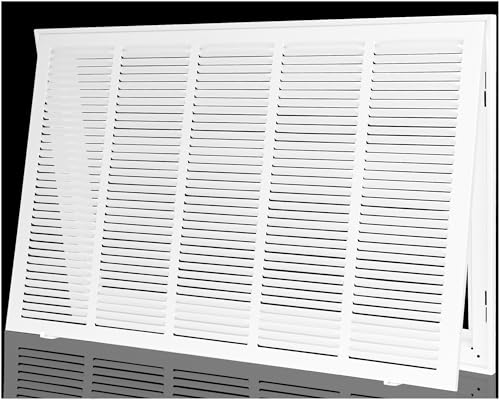 Return Air Filter Grille 30x18,Air Return Vent Cover Grill for 30"W x 18"H Duct Opening,Steel HVAC Vent Covers for Wall and Ceiling,Holds 1" Thick AC Filter