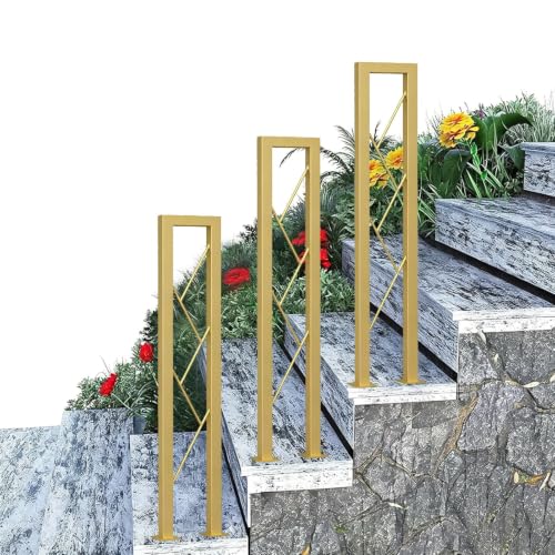 U-Shaped Porch Deck Hand Rail Picket Fits 1 Steps, Outdoor