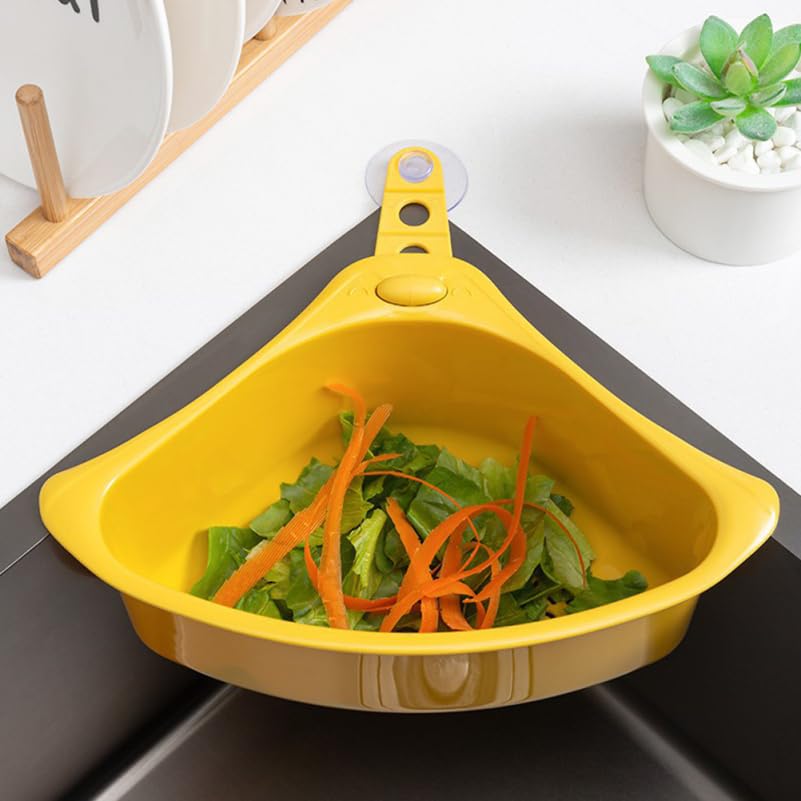 Cesto Colador Triangular para Fregadero de Cocina 10.23x6.33x3.62 pulg miniatura 6