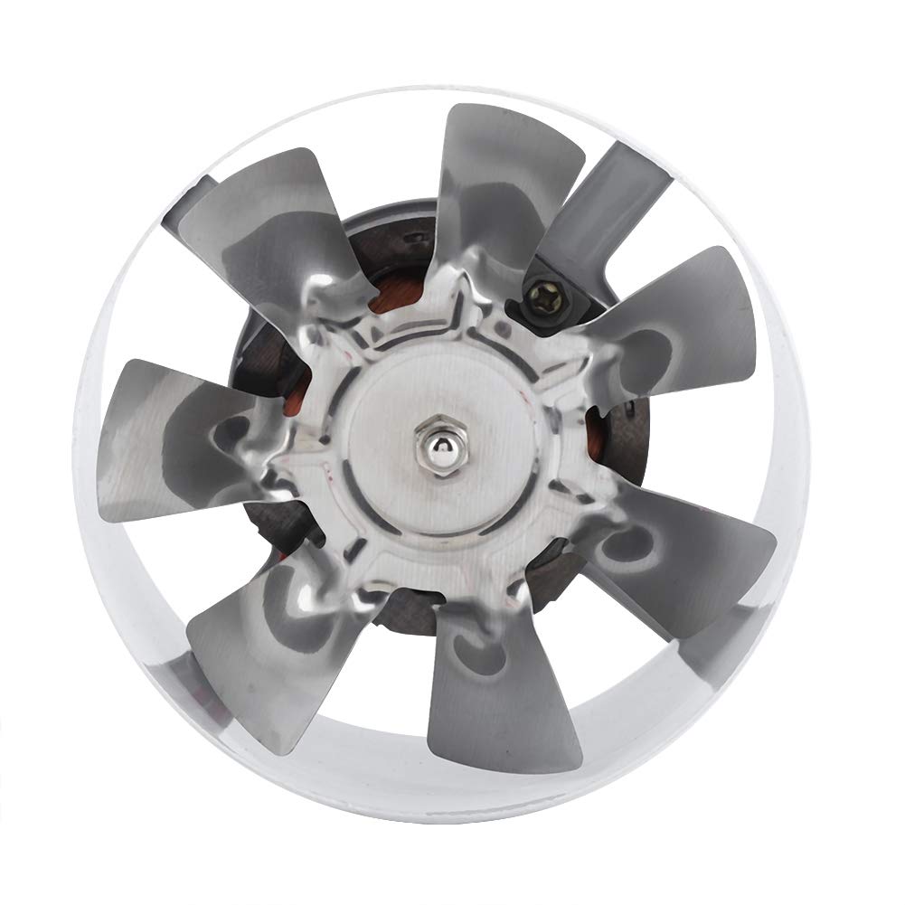 Ventilador de escape de 25W 220V 95mm Ventilador de tubería de consumo de energía montado en la pared con bajo ruido para cultivo hidropónico Carpa Baño Cocina Garaje Suministro de ventilación de aire