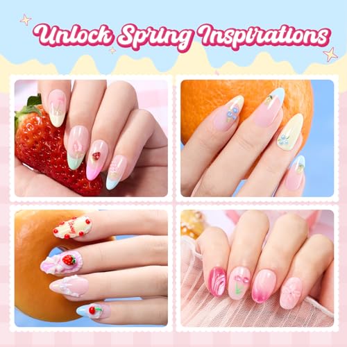 Image of Beetles 81Pcs Gel Nail Polish Kit with U V Light -20 Color Spring Gel Nail Polish Set Pastel Teatime Cat Eye Pink Blue Yellow Nails Kit with Base Top Coat & Manicure Tools Gifts for Teens Girls Women