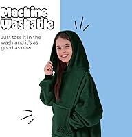 Vista 7 de THE COMFY Dream Jr para niños Manta portátil de forro polar de microfibra ligera con capucha y bolsillo Vista en Shark Tank