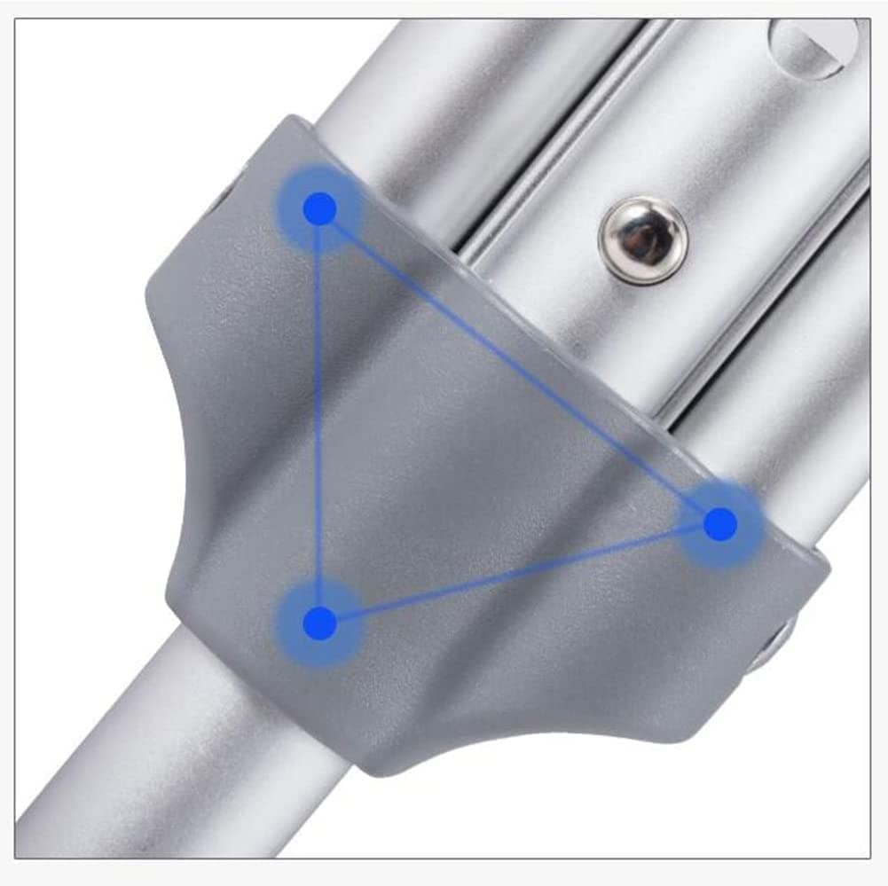 PAASHE Muletas de Aluminio, 1 par de Bastones de Altura Ajustable, Bastones médicos ortopédicos, bastón ergonómico para Caminar bajo el Brazo