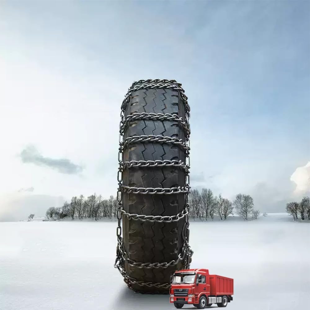Snow Chains 2pcs Anti Slip Tire Chain Snow Tire Chains for Cars Pickups SUVs Trucks Van Trucks ATV Semi Trucks Light Truck Heavy Goods Vehicles 315/80R22.5 2pcs 215/75R17.5
