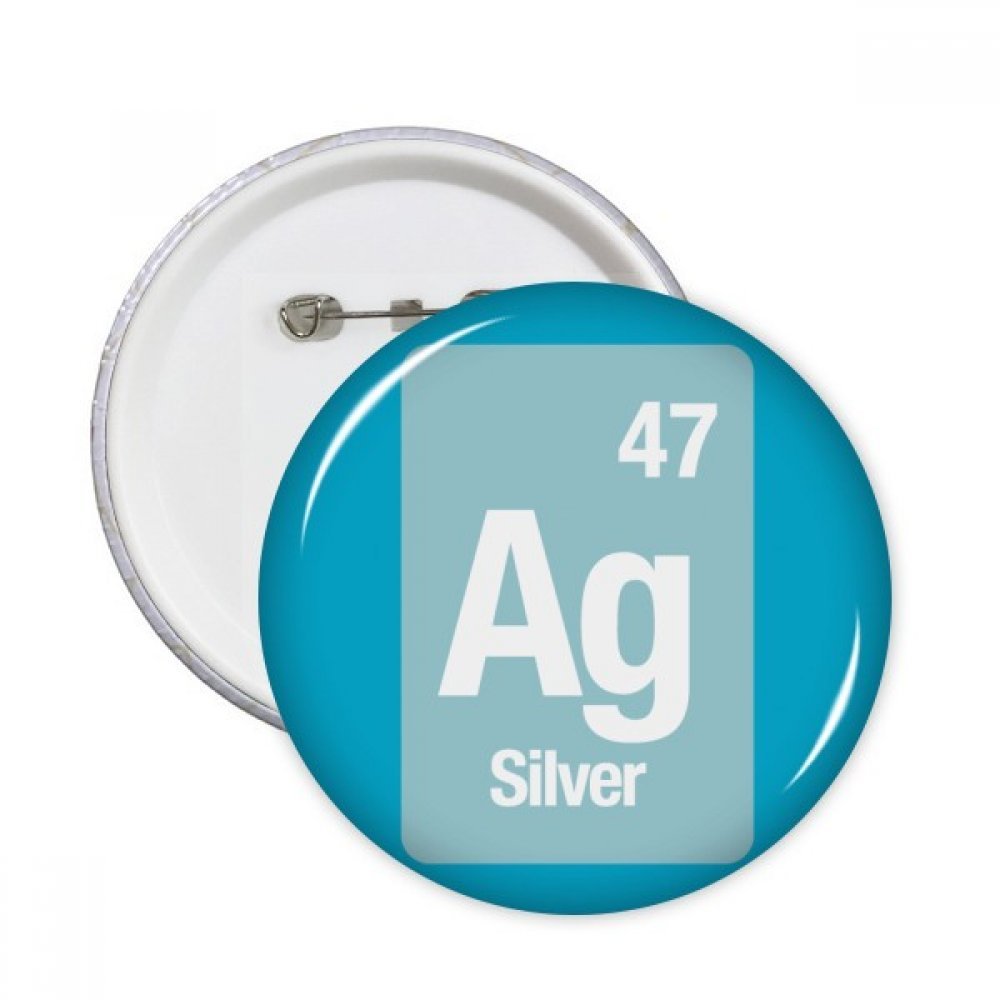 Badge rond science argent Ag en taille XL pour customiser vos vêtements - 3