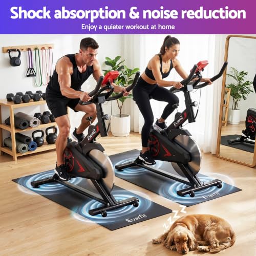 Shock absorption and noise reduction for a quieter workout