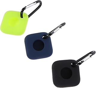 3 Piezas Protector Silicona para Rastreador Tile Mate Funda Antirrayaduras Colores Verde Negro y Azul Cubierta Protectora Llavero para Llaves y Accesorios