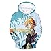 Produktbild Jonp 3D Realistisch Druck Unisex Herren Damen Hoodie Cosplay Kapuzenpullover Bunt Langarm Pullover Coole Sweatshirt mit Drawstring Taschen The Seven Deadly Sins,XXL