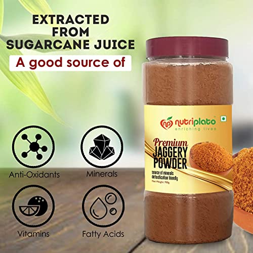 Image of Nutriplato-enriching lives Jaggery Powder Premium, 700 g (Pack of 3)