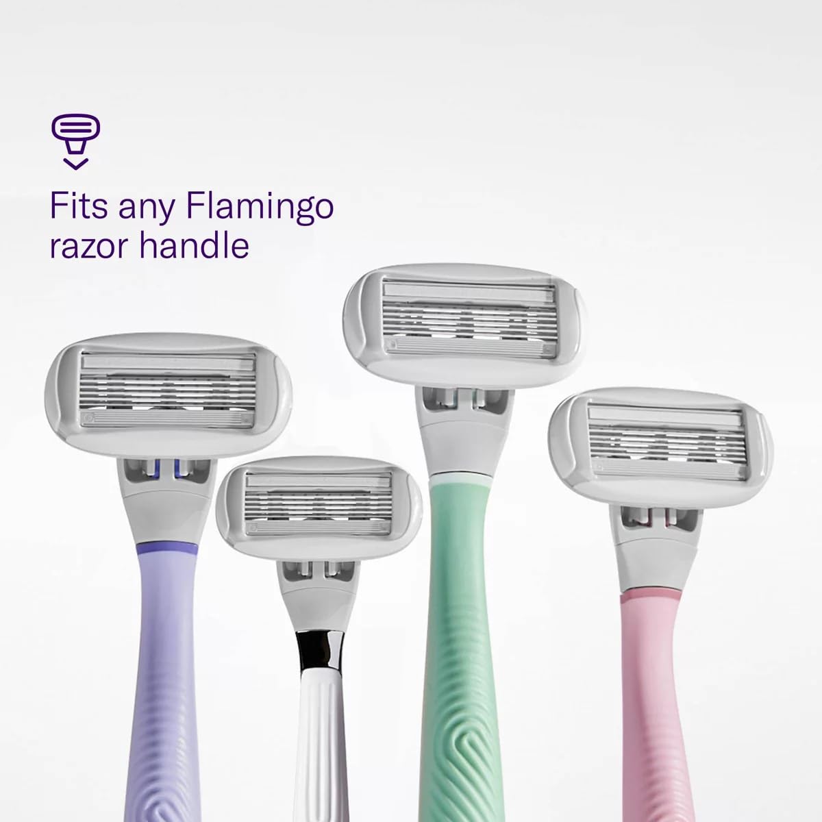 Flamingo Women's Razor Blade Refills - 5-Blade Refill Cartridges - 8ct