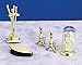 Dollhouse Miniature 1:12 Scale Fireplace Accessories with Clock, 8 pc