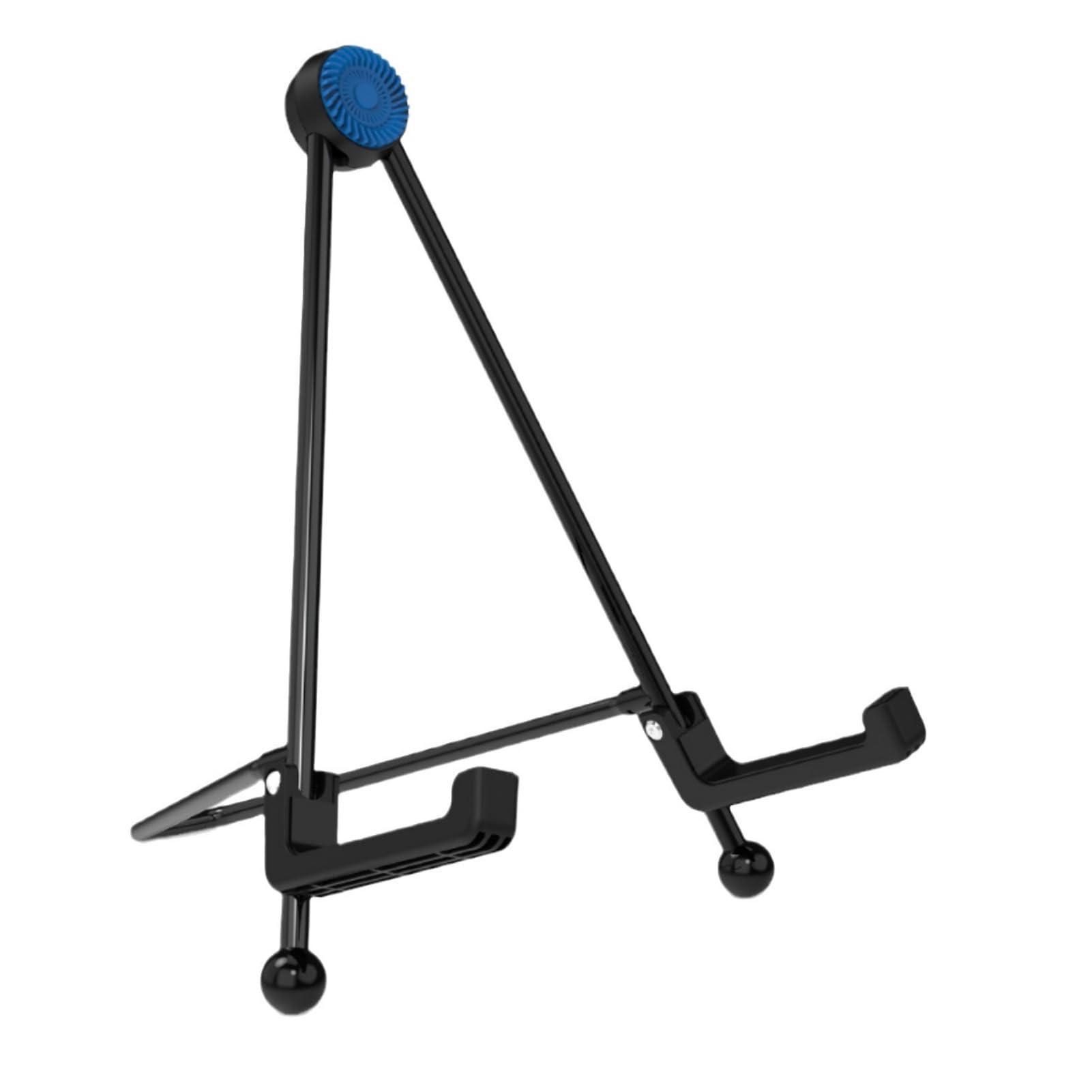 SIXRUN Supporto per Basso per Chitarra Elettrica, Supporto per Chitarra Portatile Pieghevole in Metallo con Cuscinetto in Silicone Antiscivolo, Triangolare, Design Leggero per Prestazioni