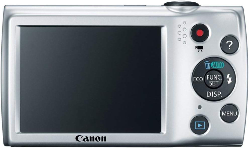 Atgal view of Canon PowerShot A2500 camera showing LCD screen and control buttons
