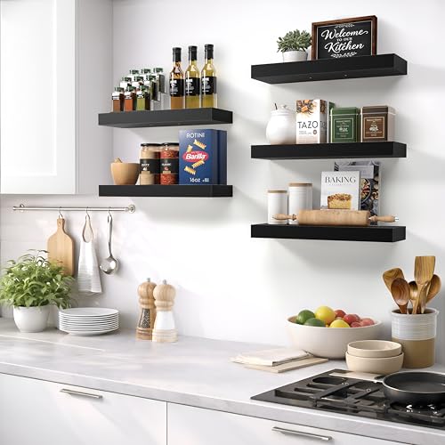 image for Sorbus Floating Shelves for Wall – 16 Inch Floating Shelf for Kitche