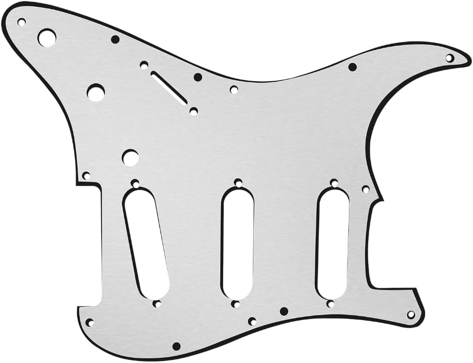 KAISH Pure Copper Blank Pickguard Shielding Plate Blank Grounding Shield Plate for ST/Strat