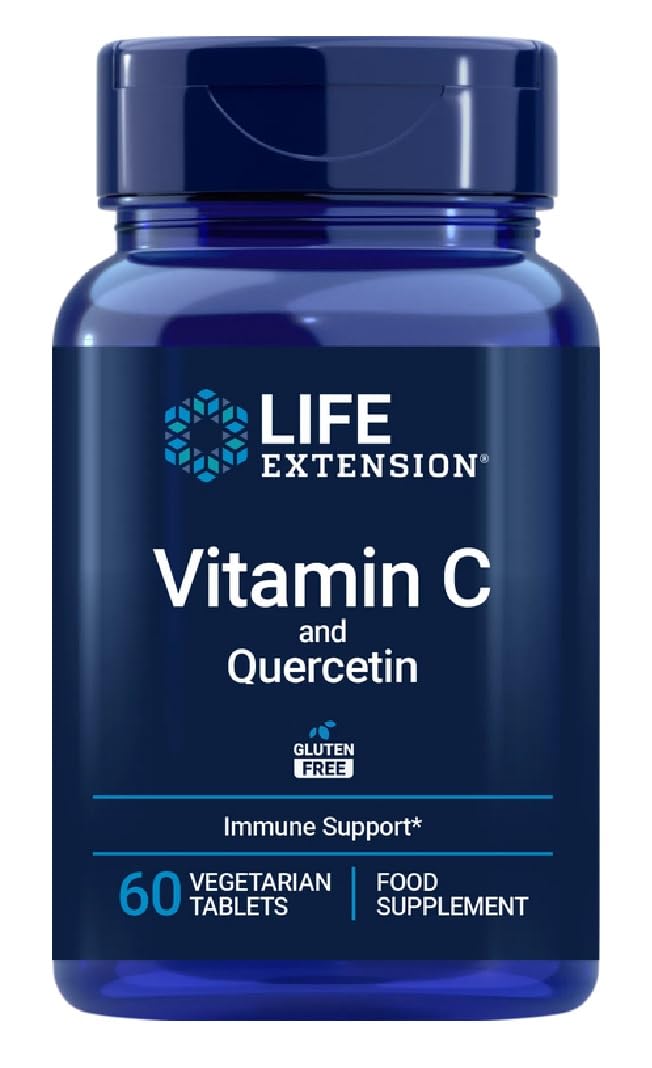 Life Extension - Vitamin C mit Bio-Quercetin Phytosome | Hochwirksame antioxidative Unterstützung für Ihr Immunsystem - 60 Tabletten