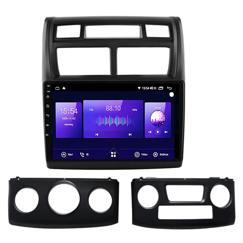 【Bluetooth 5.0 e radio FM】La connettività Bluetooth 5.0 consente chiamate in vivavoce e streaming audio dal tuo telefono cellulare. La funzione radio FM offre l'accesso a un'ampia varietà di stazioni, tra cui musica, notizie e sport. È possibile preimpostare 30 stazioni radio per una facile selezione tramite il touchscreen, garantendo l'accesso a intrattenimento e informazioni durante la guida.