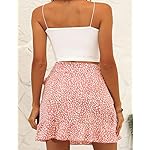 Naggoo Women's Summer Wrap Floral High Waist Ruffle Short Mini Skirts - Image 3