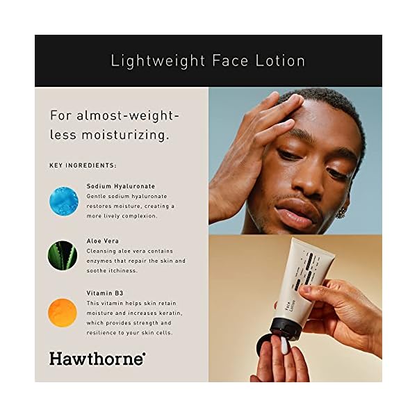 Hawthorne-Mens-Lightweight-Face-Lotion-Face-Cream-Moisturizer-for-Normal-to-Oily-Skin-4-FL-OZ Hawthorne Men's Lightweight Face Lotion | Face Cream Moisturizer for Normal to Oily Skin | 4 FL OZ