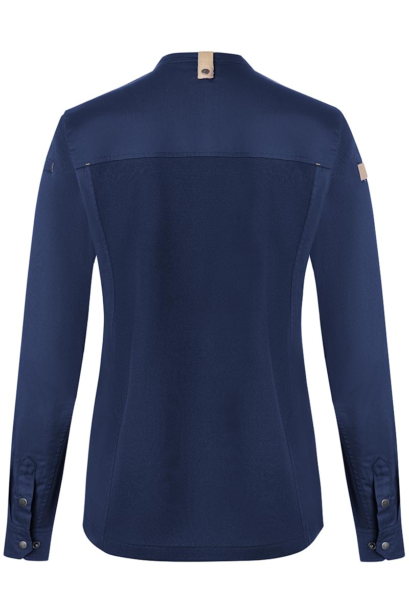 Karlowsky Damen Kochjacke Green-Generation Druckknöpfe Modern Fit Polyester/Baumwollmix Oeko-TEX® nachhaltig