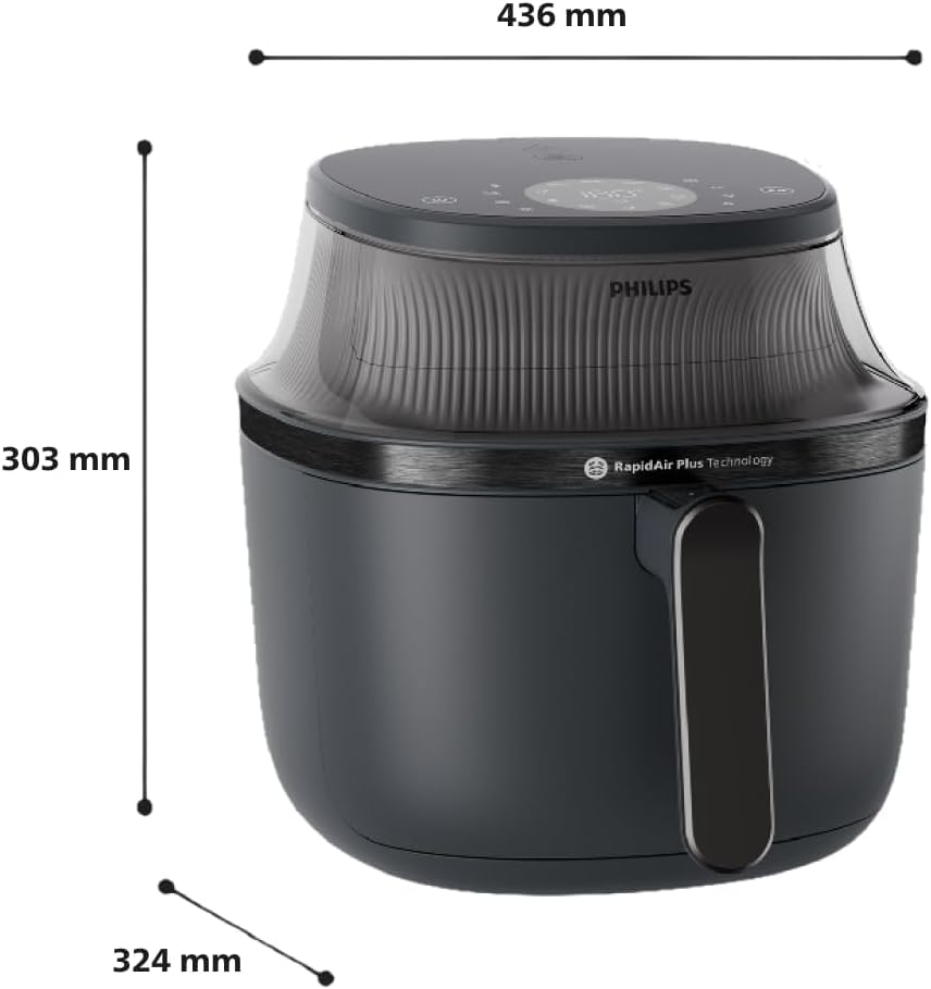 Image secondaire de Philips Airfryer Série 3000 - Friteuse Sans Huile 6.2L avec Fenêtre de Cuisson