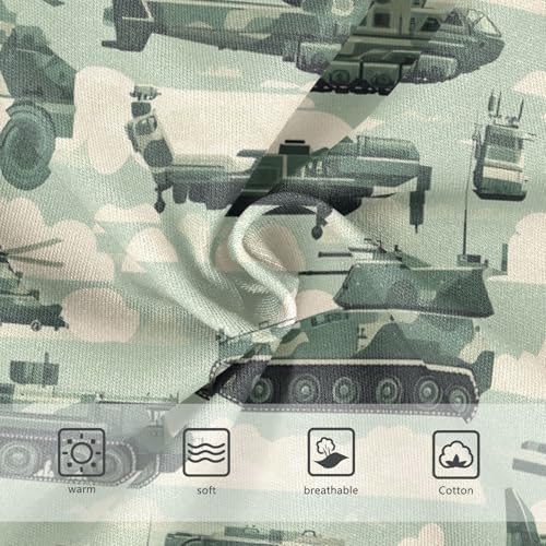 Wusikd Army Girls' Underwear Cotton Vehicles Girls Briefs Soft Toddler Underwear 2T3