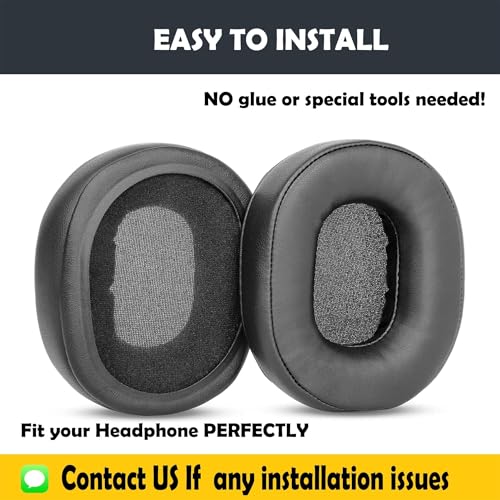 H510 Zeus Wired Gaming Earpads Replacement para Redragon H510 Zeus Wired Gaming Headset Almohadillas de Auriculares con Cuero Proteico y Espuma de Memoria miniatura 4