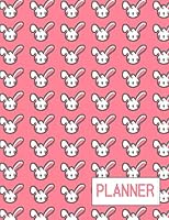 Bunny Planner: Undated One Page per Day with Hourly Schedule 1708881344 Book Cover