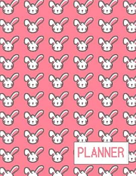 Paperback Bunny Planner: Undated One Page Per Day with Hourly Schedule Book